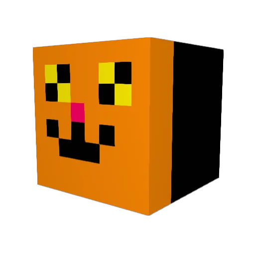 etigerz Minecraft avatar head, 3D render