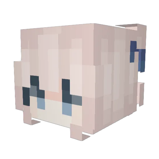 etkgen Minecraft avatar head, 3D render