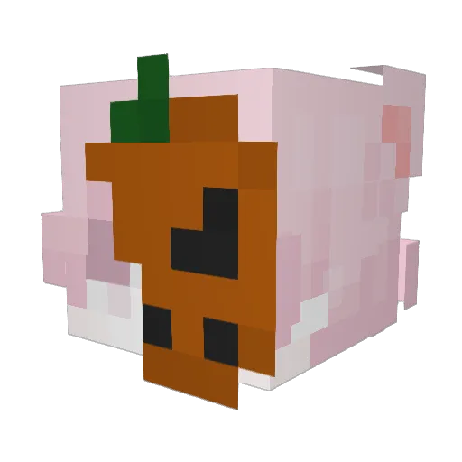 etlst Minecraft avatar head, 3D render