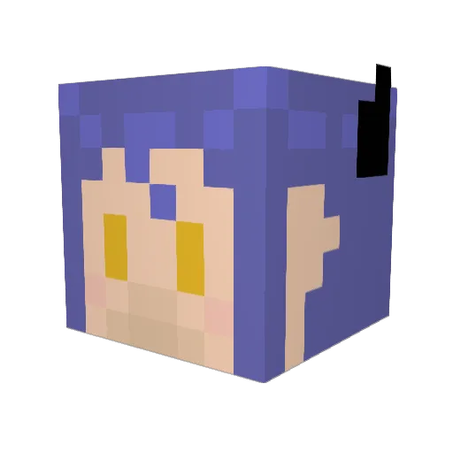 etrachan Minecraft avatar head, 3D render