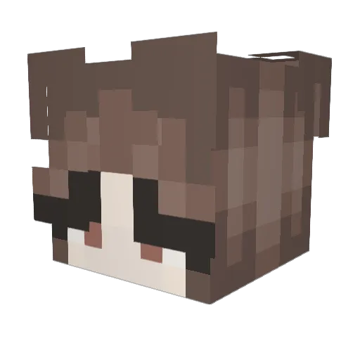 etremal Minecraft avatar head, 3D render