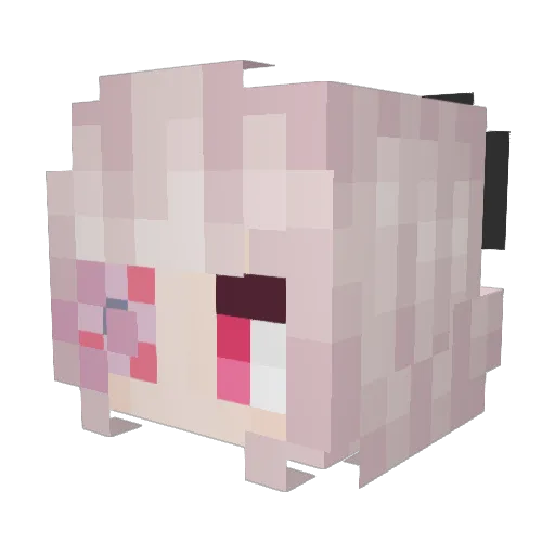 etro2k Minecraft avatar head, 3D render