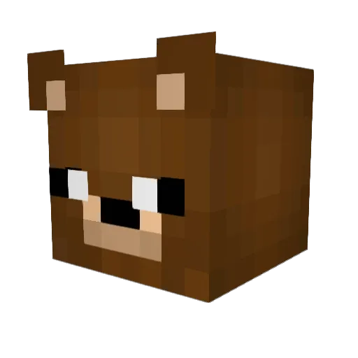 etspringTv Minecraft avatar head, 3D render
