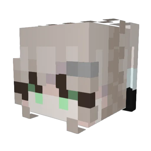 etxv Minecraft avatar head, 3D render