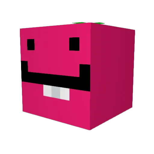 etycave Minecraft avatar head, 3D render