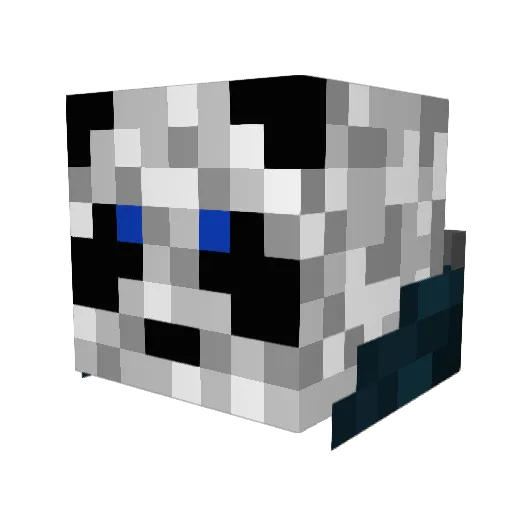 etzio64 Minecraft avatar head, 3D render
