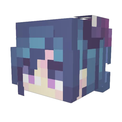 eu7eka Minecraft avatar head, 3D render