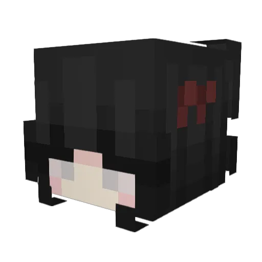 eu Minecraft avatar head, 3D render