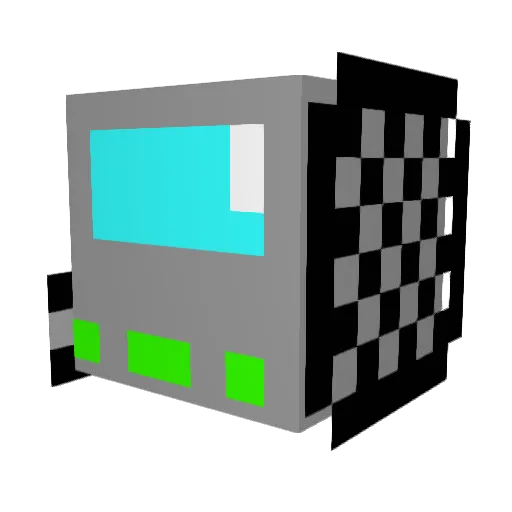 euamoroblox Minecraft avatar head, 3D render