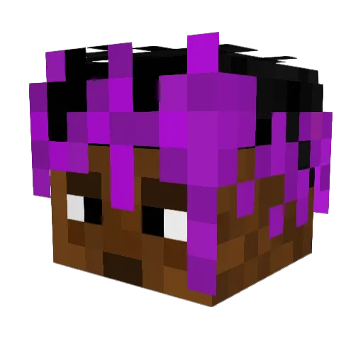 euanobrieeen Minecraft avatar head, 3D render