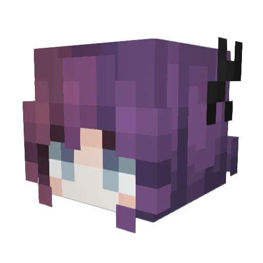 euayoyo Minecraft avatar head, 3D render