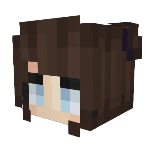 eucrasia Minecraft avatar head, 3D render