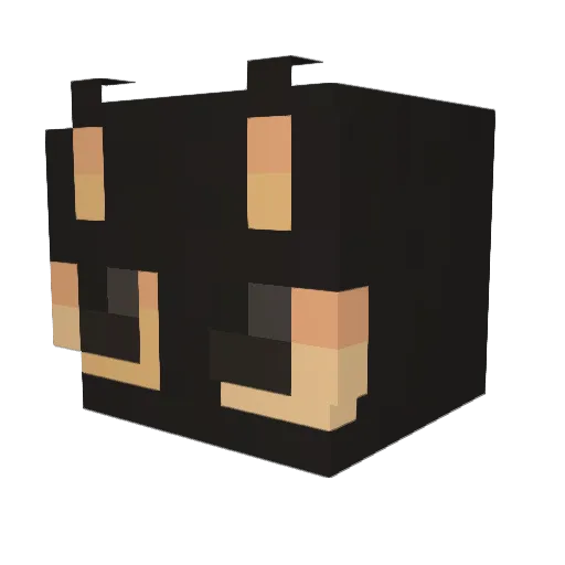 eudusky Minecraft avatar head, 3D render