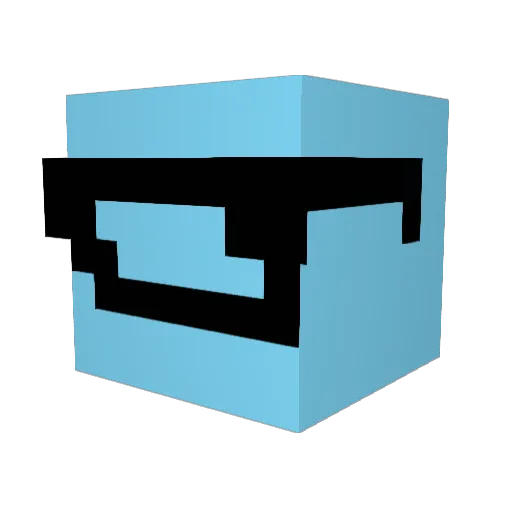 eugenethemonkey Minecraft avatar head, 3D render