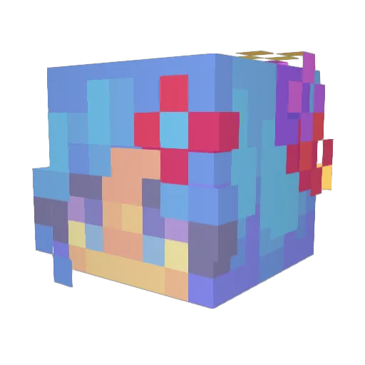 eugeniamarsilio Minecraft avatar head, 3D render