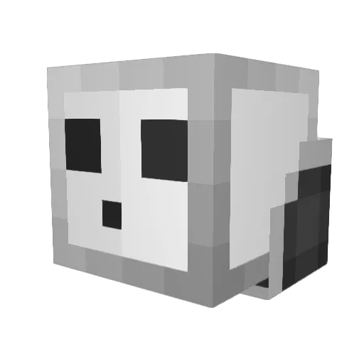 eugods Minecraft avatar head, 3D render