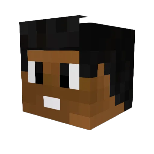 eujuny Minecraft avatar head, 3D render