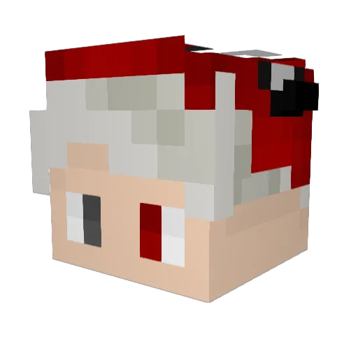 eukeven Minecraft avatar head, 3D render