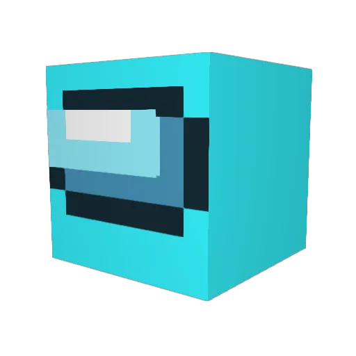 eukxhun Minecraft avatar head, 3D render