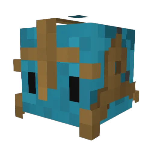 euleer Minecraft avatar head, 3D render