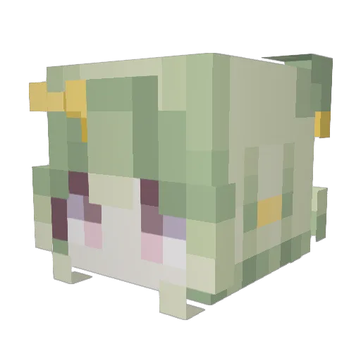 eulith Minecraft avatar head, 3D render