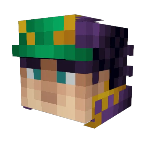euller12 Minecraft avatar head, 3D render
