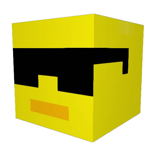 eulogious Minecraft avatar head, 3D render