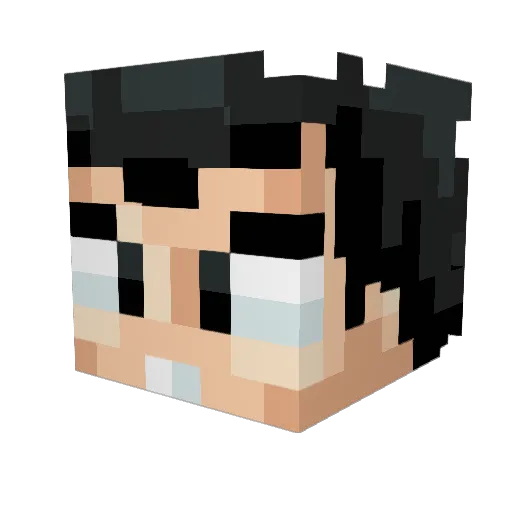 eultitosh Minecraft avatar head, 3D render