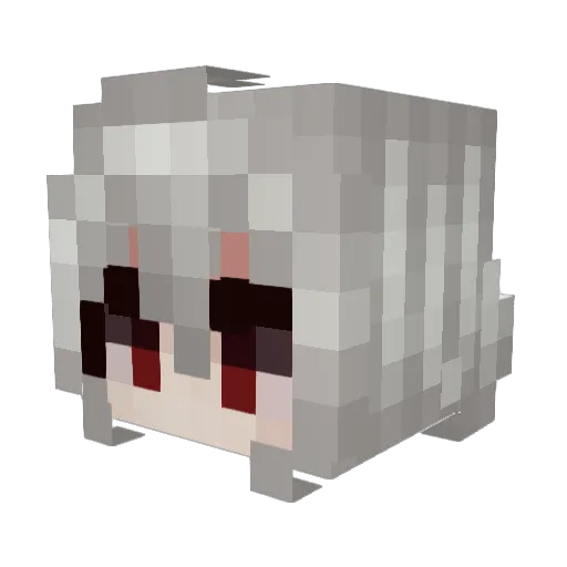 eulxr Minecraft avatar head, 3D render