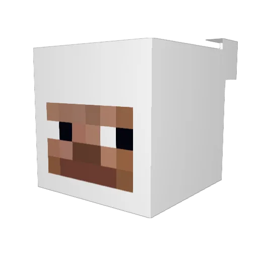 eumrm Minecraft avatar head, 3D render