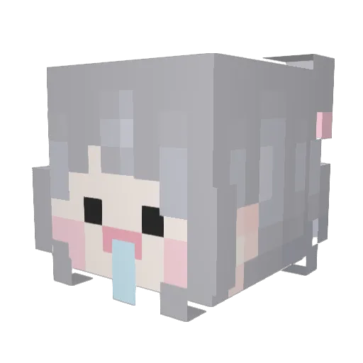 eun__bi Minecraft avatar head, 3D render