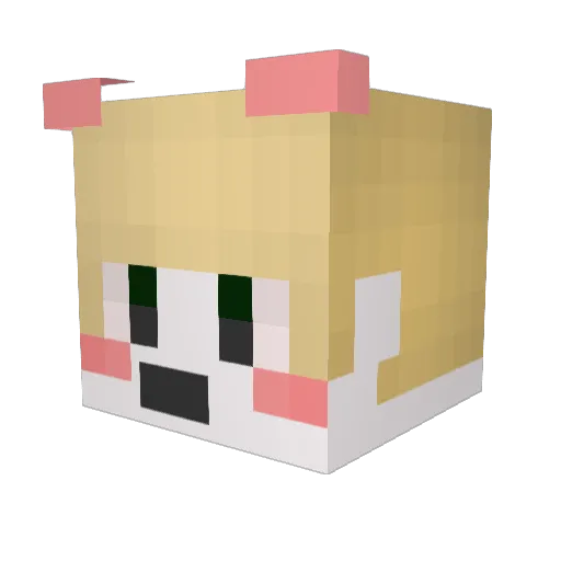 eun_thug Minecraft avatar head, 3D render