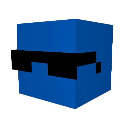 euneva11 Minecraft avatar head, 3D render