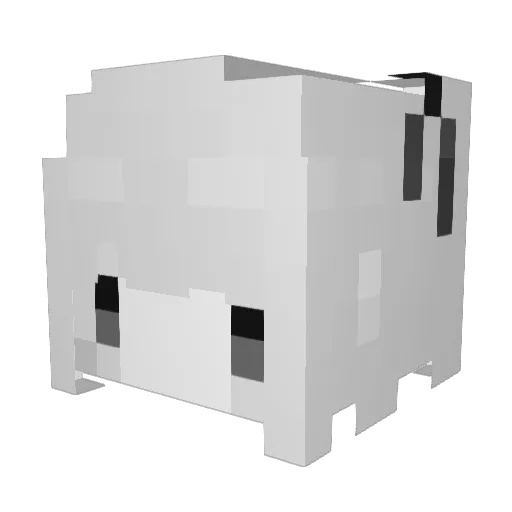 eunganyu Minecraft avatar head, 3D render