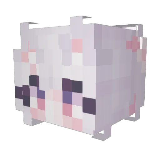eunhari_ Minecraft avatar head, 3D render
