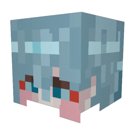 eunjaetown Minecraft avatar head, 3D render