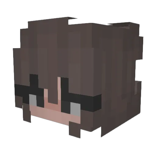 eunk0ng Minecraft avatar head, 3D render