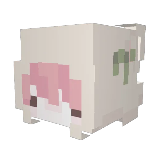 eunmiik Minecraft avatar head, 3D render