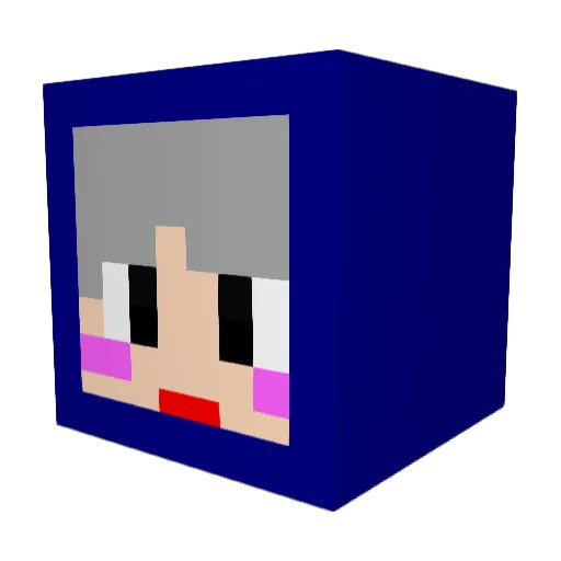 eunwoo2018 Minecraft avatar head, 3D render