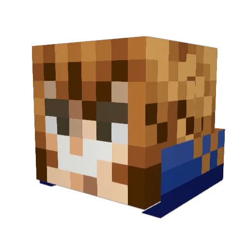 euphoria2805 Minecraft avatar head, 3D render
