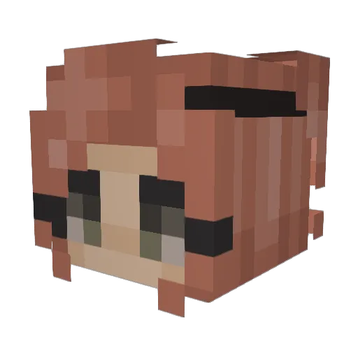 euphqric Minecraft avatar head, 3D render