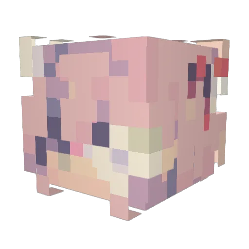 euphria Minecraft avatar head, 3D render