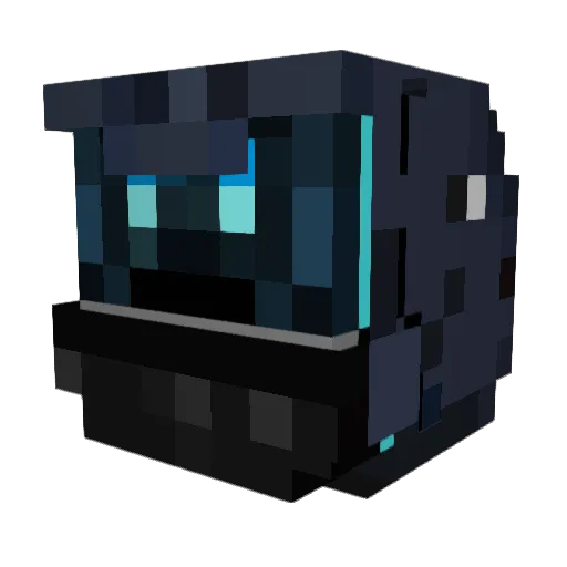 eureka8 Minecraft avatar head, 3D render