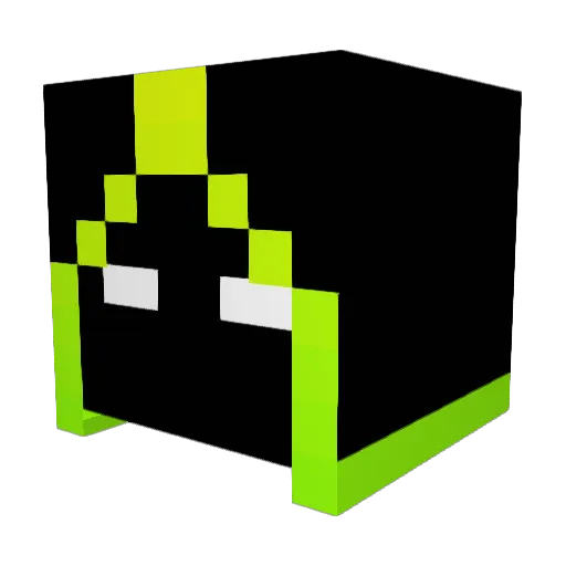 euronym0us Minecraft avatar head, 3D render