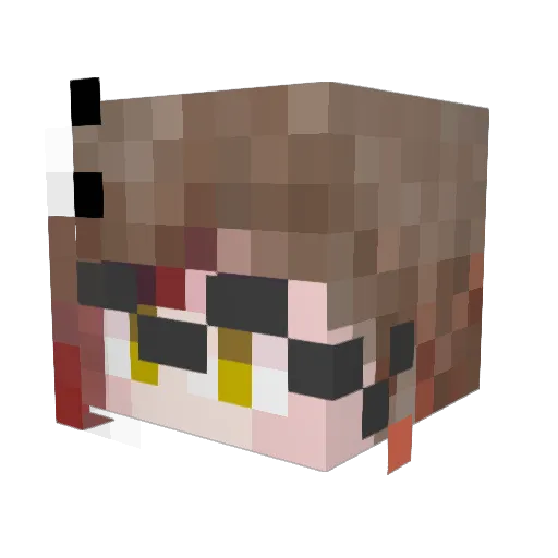 europayuu Minecraft avatar head, 3D render
