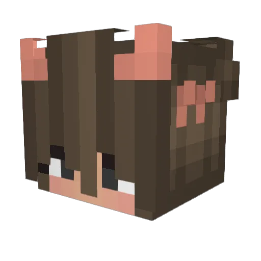 euroweb Minecraft avatar head, 3D render