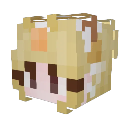 eurylamb Minecraft avatar head, 3D render