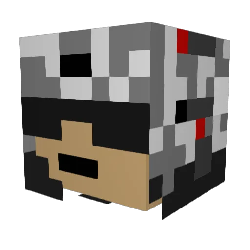 eus2410 Minecraft avatar head, 3D render