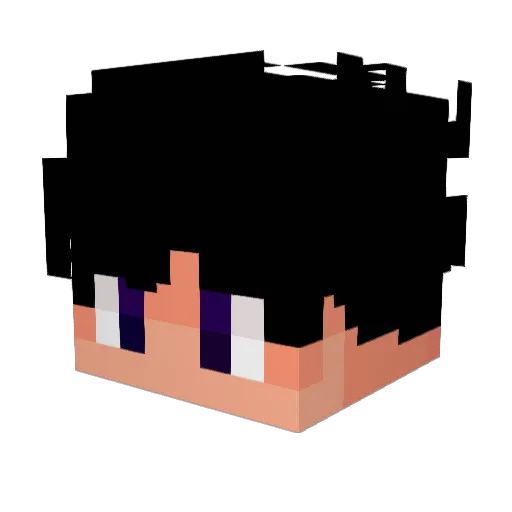 eutwon Minecraft avatar head, 3D render