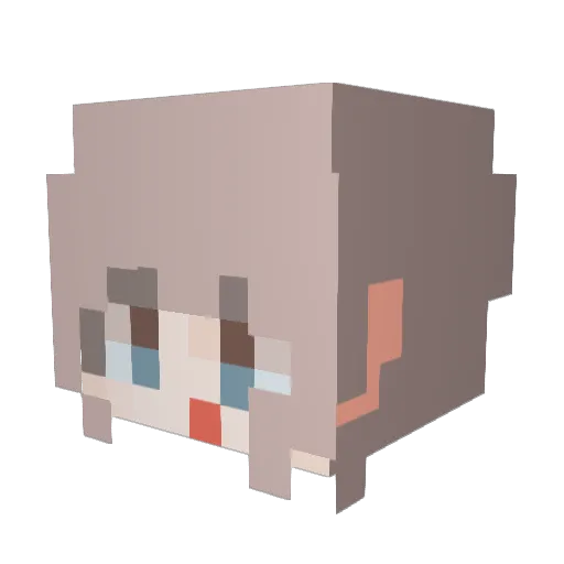 euuuu_gene Minecraft avatar head, 3D render